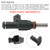 1996-2000 Audi A3 8L1 1.8 T 1Pcs Fuel Injector 0280155897 06A906031S Generic