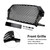 2016-2018 Audi Q3 8U Facelift RSQ3 Style Front Honeycomb Grille Gloss Black Generic