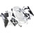2003-2004 Honda CBR600RR Amotopart Fairings White & Black Honda Racing Customs Fairing