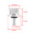 1996-2023 Touring Softail Dyna Sportster Model 1/4-20 Knurled Seat Bolt Screw Silver Generic