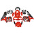 2003-2004 Honda CBR600RR Amotopart Fairings Red & Black Honda Racing Customs Fairing