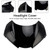 2020-2022 Triumph Street Triple 765 R/RS Headlight Cover Black Generic
