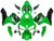 Fairings Honda CBR 600 RR Green & Black CBR Racing (2003-2004) Fairings Honda CBR 600 RR Green & Black CBR Racing (2003-2004)