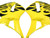 Fairings Honda CBR 600 RR Yellow & Black Flame Racing (2003-2004) Fairings Honda CBR 600 RR Yellow & Black Flame Racing (2003-2004)