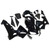 2003-2004 Honda CBR600RR Amotopart Fairings Black Honda Racing Customs Fairing