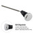 2006 Harley-Davidson Super Glide Injected Oil Dipstick Tank Cap Plug 0710-0153 Silver Generic