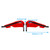 2024-2025 SCRAMBLER 400 X Motorcycle Protector Hand Guards Red Generic