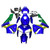 2005-2006 Honda CBR600RR Amotopart Fairings Blue & Green Movistar Racing Customs Fairing