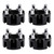 Yamaha Club Car Ezgo 2 Inch Golf Cart Wheel Spacers Kit With Lug Nuts Black Generic
