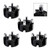 Yamaha Club Car Ezgo 2 Inch Golf Cart Wheel Spacers Kit With Lug Nuts Black Generic