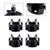 Yamaha Club Car Ezgo 2 Inch Golf Cart Wheel Spacers Kit With Lug Nuts Black Generic
