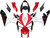 Fairings Honda CBR 600 RR Red White Black CBR Racing (2005-2006)