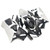2005-2006 Honda CBR600RR Amotopart Fairings Matte Black & White Honda Racing Customs Fairing