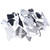 2005-2006 Honda CBR600RR Amotopart Fairings White & Silver Repsol Racing Customs Fairing