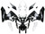 Fairings Honda CBR 600 RR White & Black Tribal Racing (2005-2006)