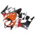 2007-2008 Honda CBR600RR Amotopart Fairings Black & Orange Repsol Racing Customs Fairing