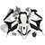2007-2008 Honda CBR600RR Amotopart Fairings Black Playboy Racing Customs Fairing