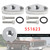 2 Pack Oil Pressure Sensor Adapter Plate M16 x 1.5 551623 For Chevy LS