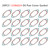 20PCS 12586624 Oil Pan Cover Gasket