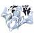 2007-2008 Honda CBR600RR Amotopart Fairings Silver & White Repsol Racing Customs Fairing
