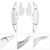 2015-2019 Hyundai Sonata Gen7 Steering Wheel Paddle Shifter Silver Generic