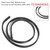 2005-2010 Jeep Grand Cherokee LH/RH Front Door Seal Weatherstripping 55394040AG Generic
