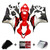 2007-2008 Honda CBR600RR Amotopart Fairings Red Black Silver Honda Racing Customs Fairing