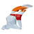 2009-2012 Honda CBR600RR Amotopart Fairings Orange & White Repsol Racing Customs Fairing
