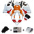 2009-2012 Honda CBR600RR Amotopart Fairings Orange & White Repsol Racing Customs Fairing