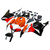 2009-2012 Honda CBR600RR Amotopart Fairings Black & Orange Repsol Racing Customs Fairing