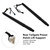 2014-2019 BMW X6 F16 F86 2* Rear Tailgate Lift Support 51247434043 51247434044 Black Generic