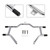 CVO ROAD KING ELECTRA GLIDE Engine Guard Crash Bar&Fairing Bracket Kit Silver Generic
