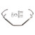 2025 HODNA X-ADV 750 Upper Engine Guard Frame Crash Bar Steel Silver Generic