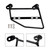 2025 Honda Cmx500 Cmx300 Cmx250 Left Luggage Rack Side Saddle Bag Mount Bracket Black Generic