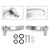2014-2024 Touring Street Electra Glide Side Saddlebag Lid Lifters Lever Latch Silver Generic