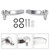 2014-2024 Touring Street Electra Glide Side Saddlebag Lid Lifters Lever Latch Silver Generic