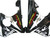 Fairings Honda CBR 600 F4i Black Playboy Racing (2004-2007)