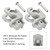 2PCS Alminum RV Rafter Claw Satin Hardware For Dometic SUNCHASER II Awning