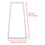 1PC RV Refrigerator Door Gasket 3851228019.(push in type) Lower Door For Dometic RM1350
