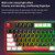 104-Key Wired Mechanical Linear Switch Gaming Keyboard Blue Switch Customizable