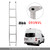 2011-2021 Nissan NV2500/3500 HD High Roof Vans Stainless Steel 5-Step Van Ladder 093NVL Generic