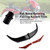2010-2013 Harley Touring Ultra Limited Bat Brow Batwing Fairing Accent Trim Black Generic