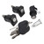 1998-2003 Fiat Panda 141 Right and Left Door Lock Kit+Bonnet+Cylinder+4 Keys 7654911 Generic