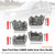2005-2011 Jeep Grand Cherokee 4pcs Front Rear LH&RH Inside Inner Door Handle Gray Generic