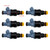 1987-1997 BMW 3 Series E30 E36 2.5L 1.8L 6Pcs Fuel Injector 0280150715 Generic