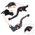 2024-2025 YAMAHA XSR900 XSR900GP MT-09 MT-09SP Short Clutch Brake Lever Black Generic