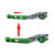 2024-2026 VOGE DS900X 900DSX Adjustable Folding Extendable Brake & Clutch Levers Green Generic