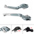 2024-2025 YAMAHA MT-09 MT-09SP Adjustable Folding Extendable Levers Silver Generic