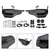 2019-2023 Honda CB500X CB400X Motorcycle Protector Hand Guards Black Generic