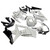 2007-2008 Suzuki GSXR 1000 Amotopart Fairings White Black Alstare Racing Customs Fairing